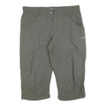MAMMUT Womens Shorts Green Casual L W34 Polyester Blend Outdoor Zip Pocket
