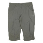 MAMMUT Womens Shorts Green Casual L W34 Polyester Blend Outdoor Zip Pocket