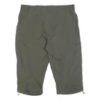 MAMMUT Womens Shorts Green Casual L W34 Polyester Blend Outdoor Zip Pocket