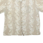 OCEAN & COAST Mens Beige & Cream Floral Pattern Shirt 2XL Casual Holiday Style