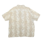 OCEAN & COAST Mens Beige & Cream Floral Pattern Shirt 2XL Casual Holiday Style
