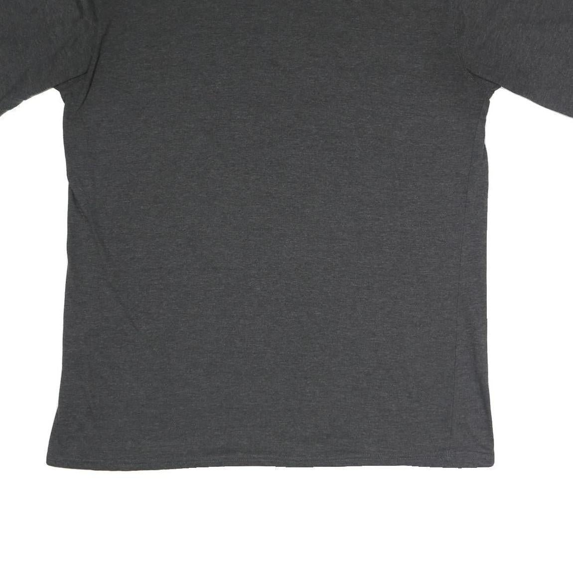 CHAMPION Mens Grey Graphic T-Shirt XL Short Sleeve Crew Neck Cotton Blend Casual