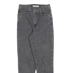 LEVI'S Womens Jeans Grey Cotton Blend Regular Straight Denim W26 L27 Classic