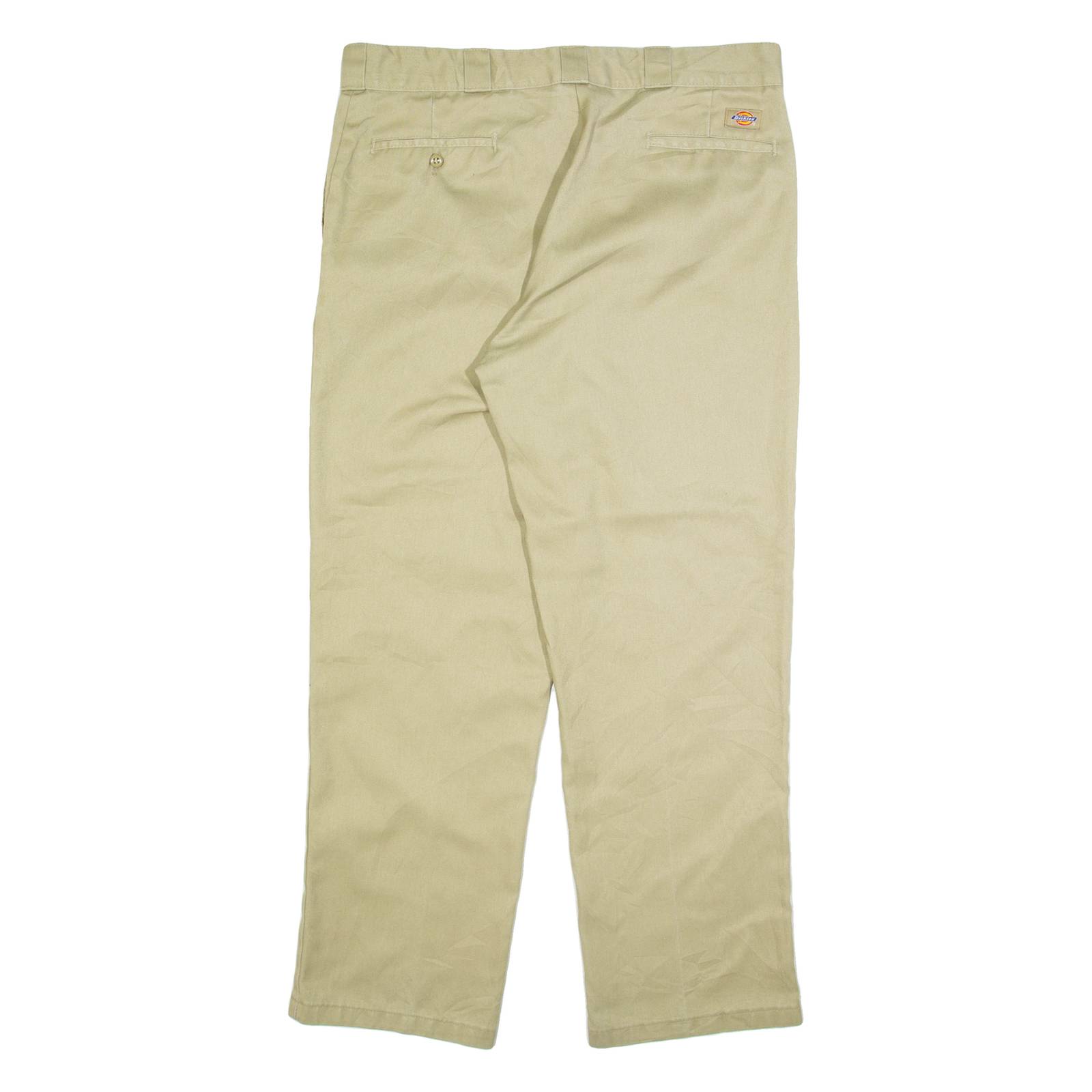 DICKIES 874 Workwear Mens Trousers Beige Regular Straight W38 L32