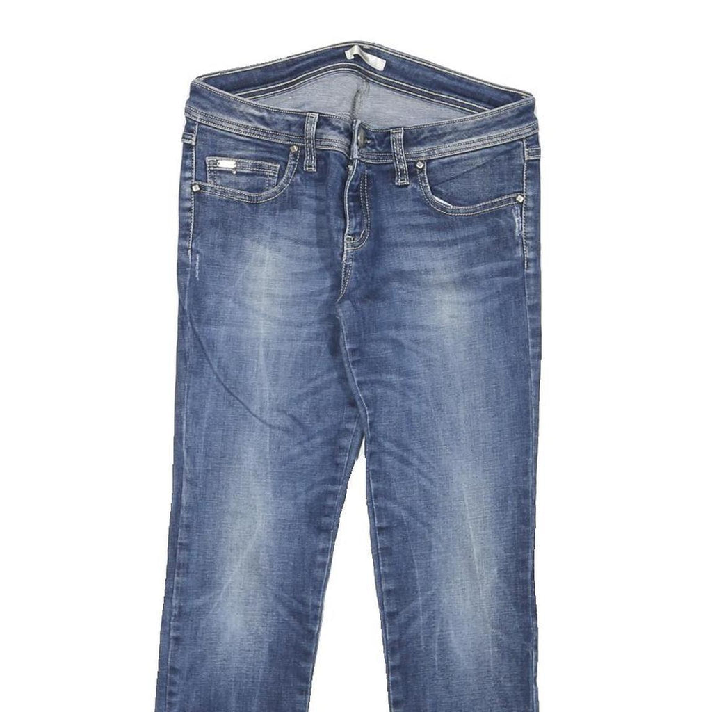 KOCCA Womens Slim Blue Denim Slim Fit Skinny Jeans W28 L25 Stretchy Zip Fly