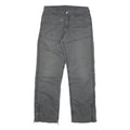 CARHARTT Mens Regular Grey Cotton Blend Regular Fit Trousers W34 L30 Workwear