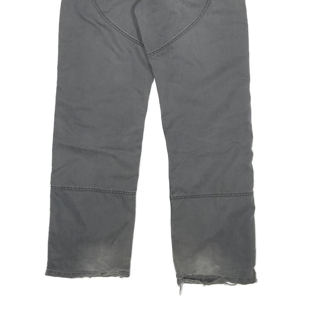 CARHARTT Mens Regular Grey Cotton Blend Regular Fit Trousers W34 L30 Workwear