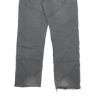 CARHARTT Mens Regular Grey Cotton Blend Regular Fit Trousers W34 L30 Workwear
