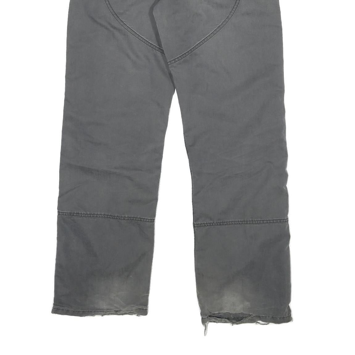 CARHARTT Mens Regular Grey Cotton Blend Regular Fit Trousers W34 L30 Workwear