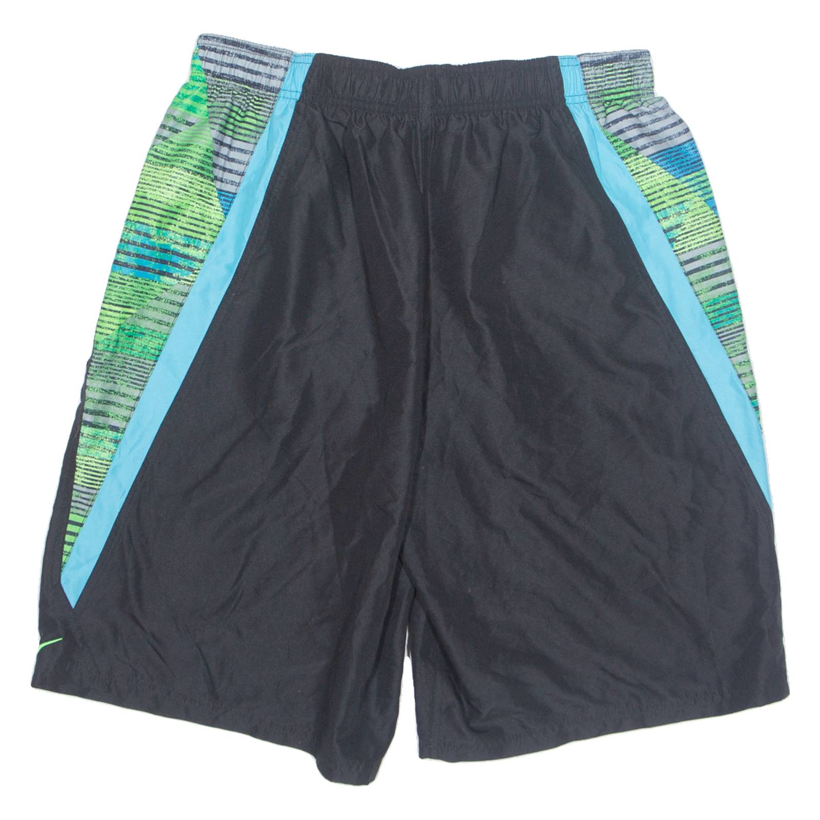 NIKE Mesh Lined Mens Swimming Shorts Black Relaxed L W30