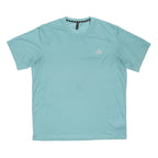 ADIDAS Mens Blue Crew Neck Short Sleeve Modern T-Shirt XL Polyester Blend Zip