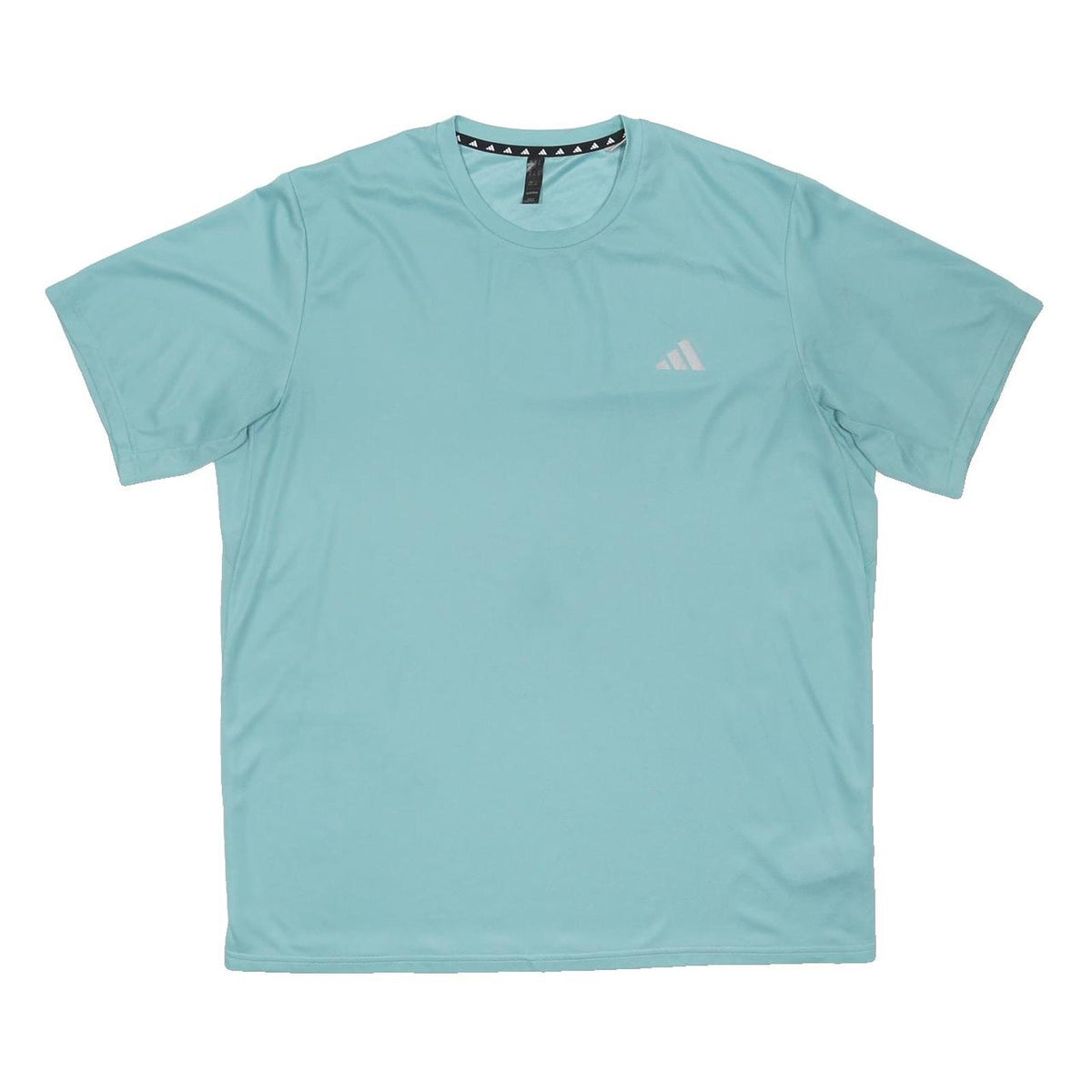 ADIDAS Mens Blue Crew Neck Short Sleeve Modern T-Shirt XL Polyester Blend Zip