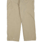 CARHARTT Mens Regular Fit Beige Cotton Blend Straight Leg Trousers W36 L32