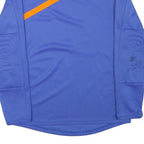 PUMA Mens Blue & Orange V-Neck Sweatshirt M Sportswear Polyester Blend Long
