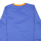 PUMA Mens Blue & Orange V-Neck Sweatshirt M Sportswear Polyester Blend Long