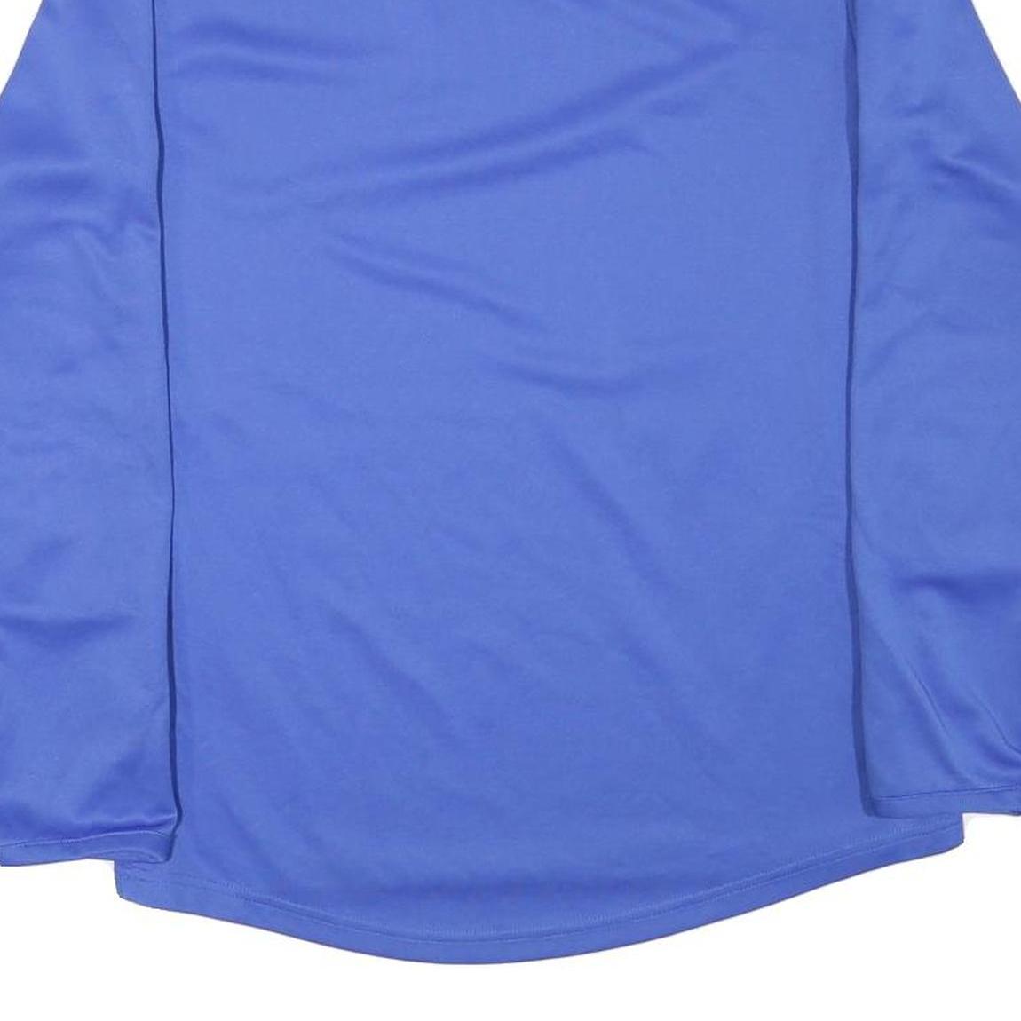 PUMA Mens Blue & Orange V-Neck Sweatshirt M Sportswear Polyester Blend Long