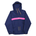 CB Womens Blue & Pink Polyester Blend Hooded Jacket XL Zip Outdoor Casual