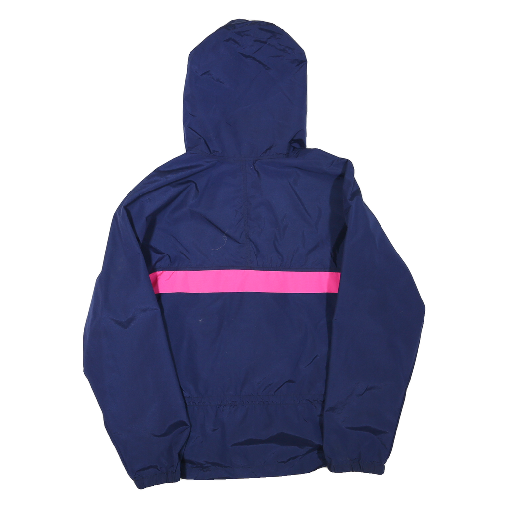 CB Womens Blue & Pink Polyester Blend Hooded Jacket XL Zip Outdoor Casual