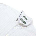 POLO RALPH LAUREN Mens Blue & White Striped Shirt M Button Down Cotton Casual