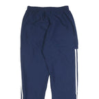 ADIDAS Mens Joggers Blue White Slim Tapered S W25 L30 Sports Track Pants