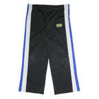 QUILOMBO Mens Joggers Black White & Blue L W37 L29 Polyester Blend Relaxed