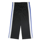 QUILOMBO Mens Joggers Black White & Blue L W37 L29 Polyester Blend Relaxed