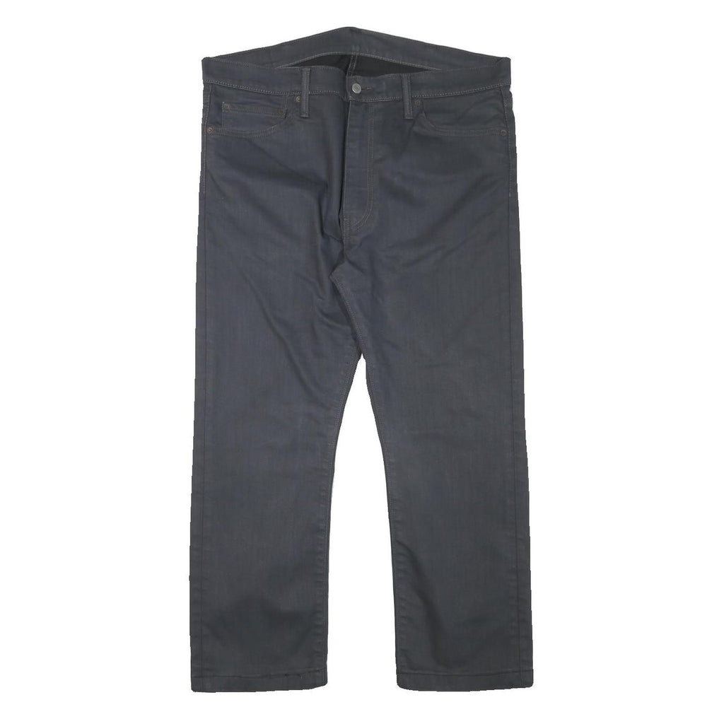 LEVI'S 513 Mens Jeans Regular Straight Denim Dark W38 L26 Stylish Zip Closure