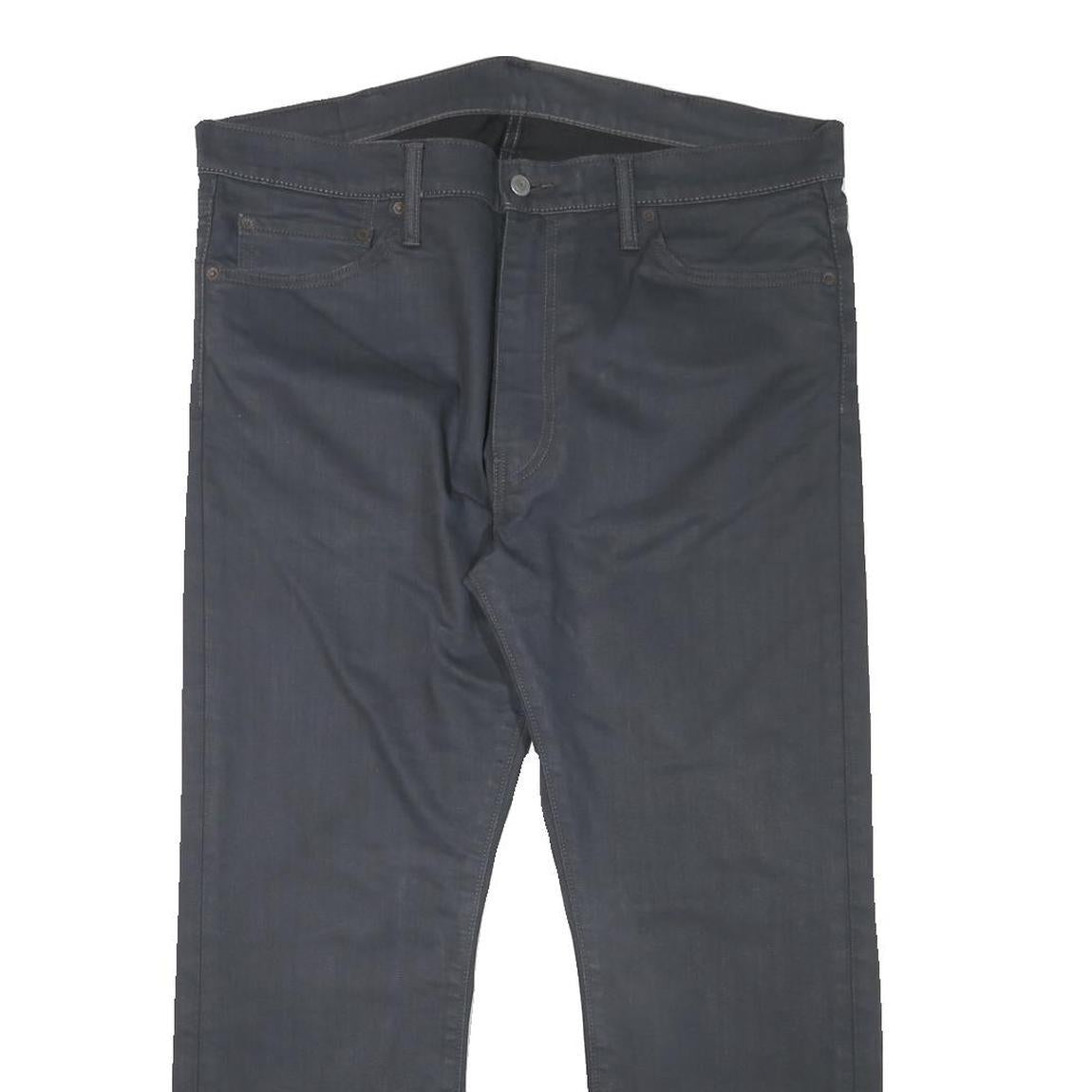 LEVI'S 513 Mens Jeans Regular Straight Denim Dark W38 L26 Stylish Zip Closure