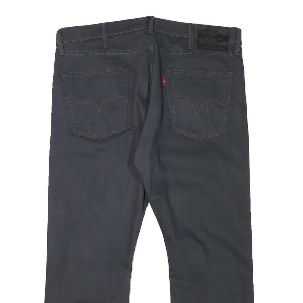 LEVI'S 513 Mens Jeans Regular Straight Denim Dark W38 L26 Stylish Zip Closure