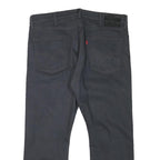 LEVI'S 513 Mens Jeans Regular Straight Denim Dark W38 L26 Stylish Zip Closure