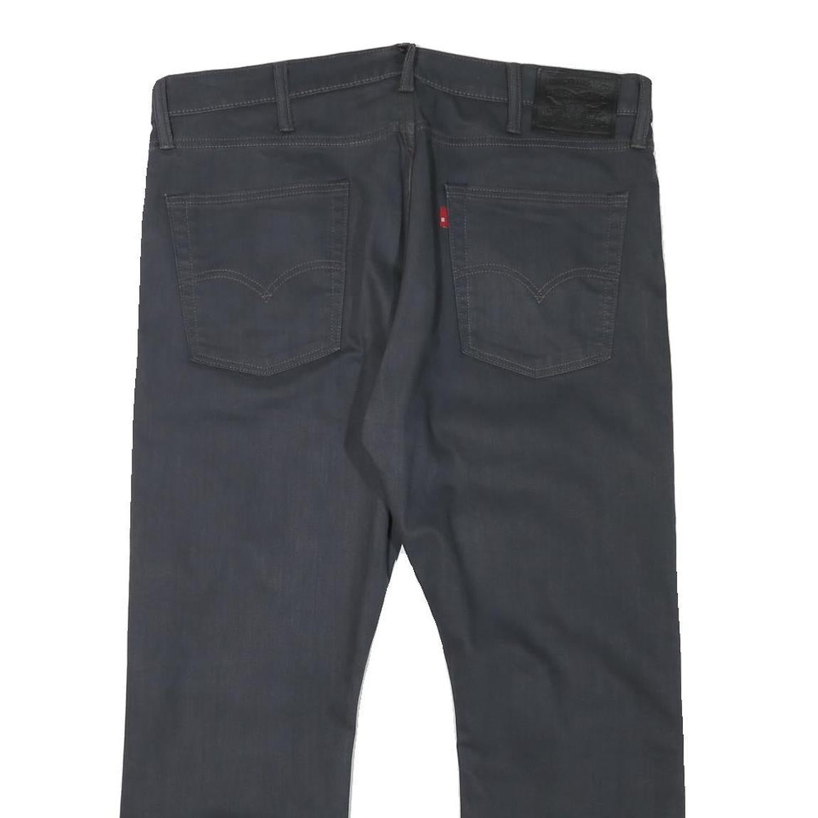 LEVI'S 513 Mens Jeans Regular Straight Denim Dark W38 L26 Stylish Zip Closure