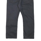 LEVI'S 513 Mens Jeans Regular Straight Denim Dark W38 L26 Stylish Zip Closure