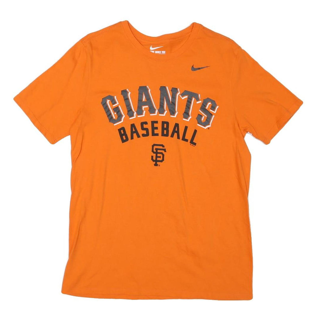 NIKE Mens Orange Giants Baseball Crew Neck Short Sleeve T-Shirt M