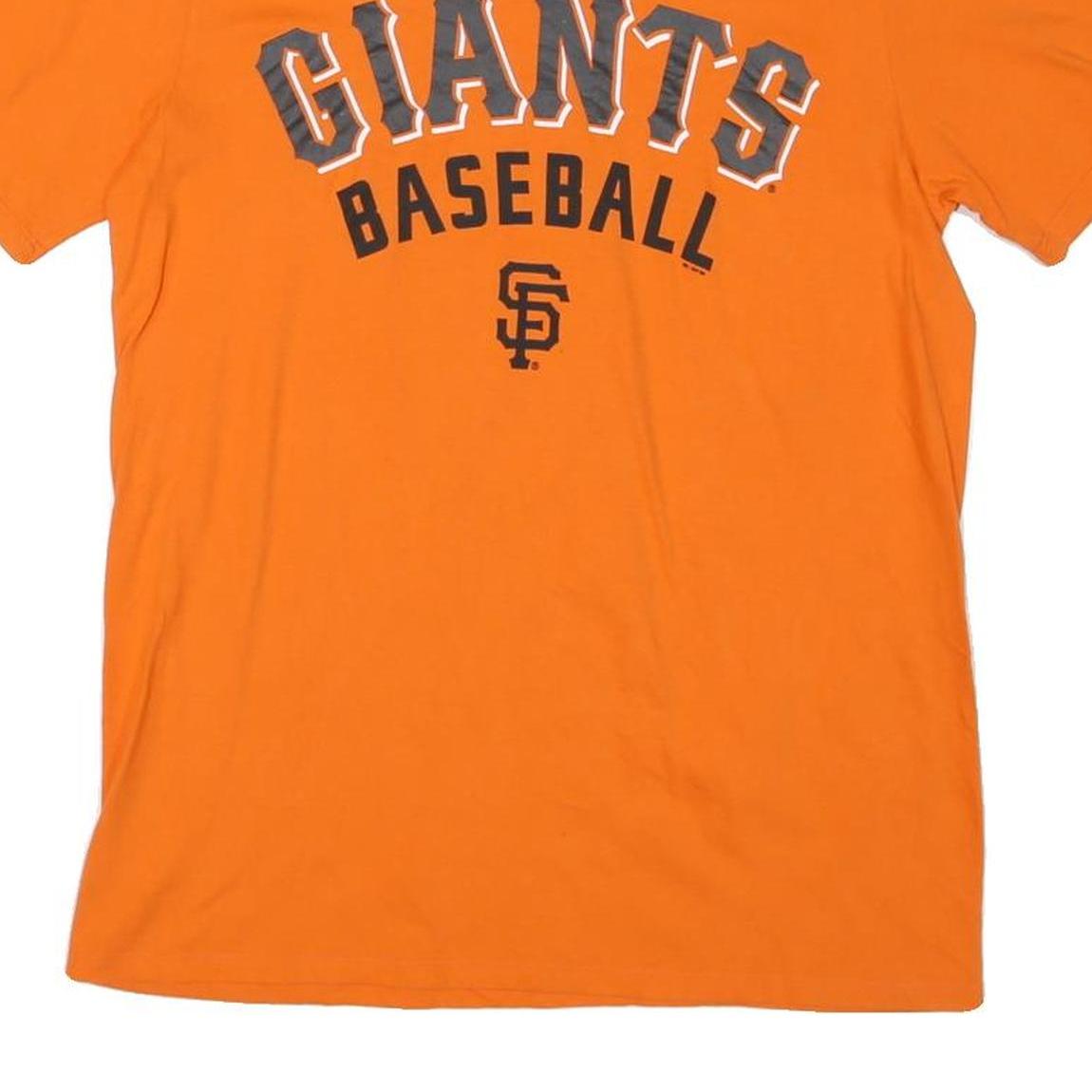 NIKE Mens Orange Giants Baseball Crew Neck Short Sleeve T-Shirt M