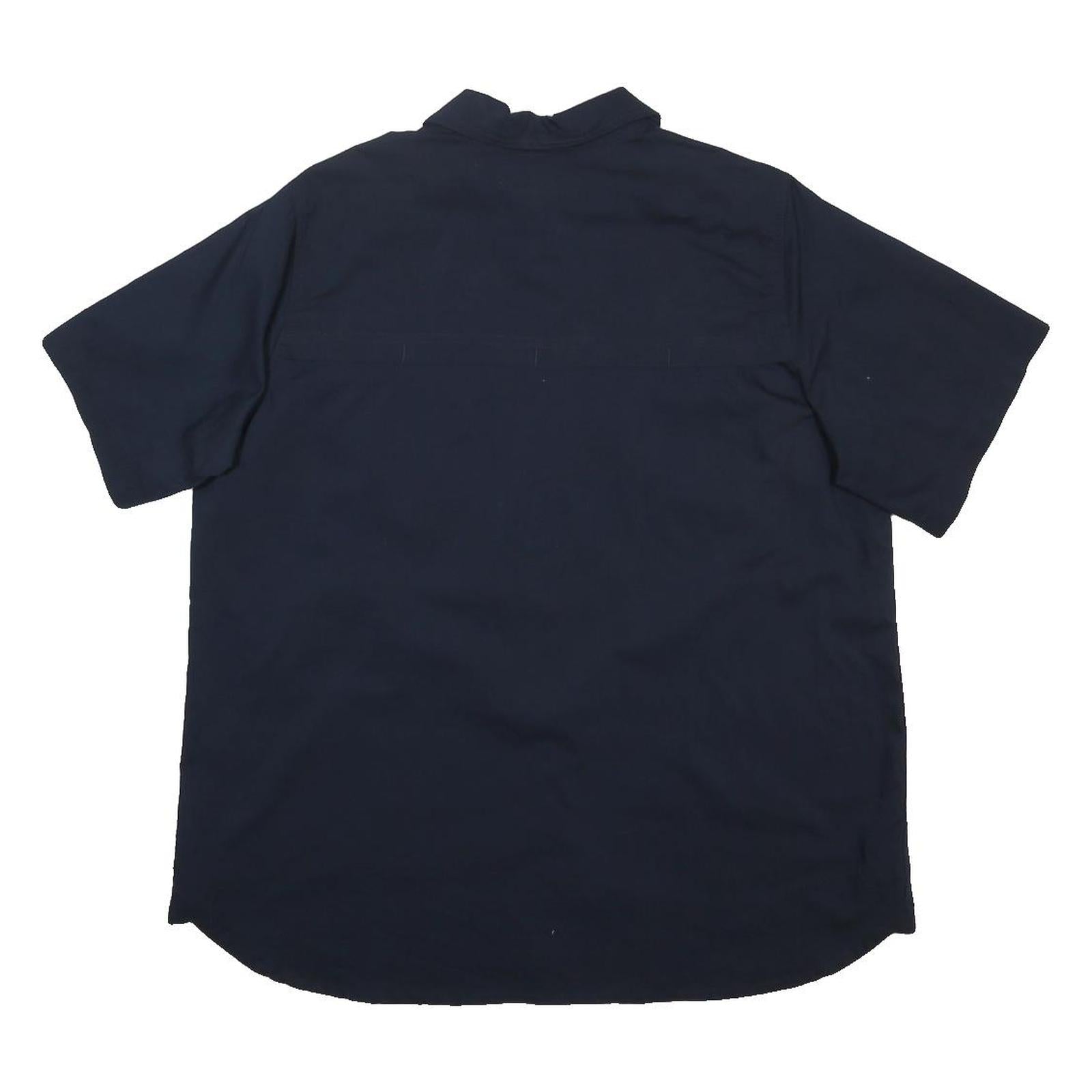 CARHARTT Womens Navy Blue Workwear Shirt XL United Logo Cotton Blend