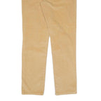 CALVIN KLEIN Womens Cotton Blend Beige Slim Straight Trousers W32 L30 Stylish