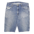 WRANGLER Mens Denim Blue Casual Shorts 2XL W35 Cotton Blend Comfortable Stylish