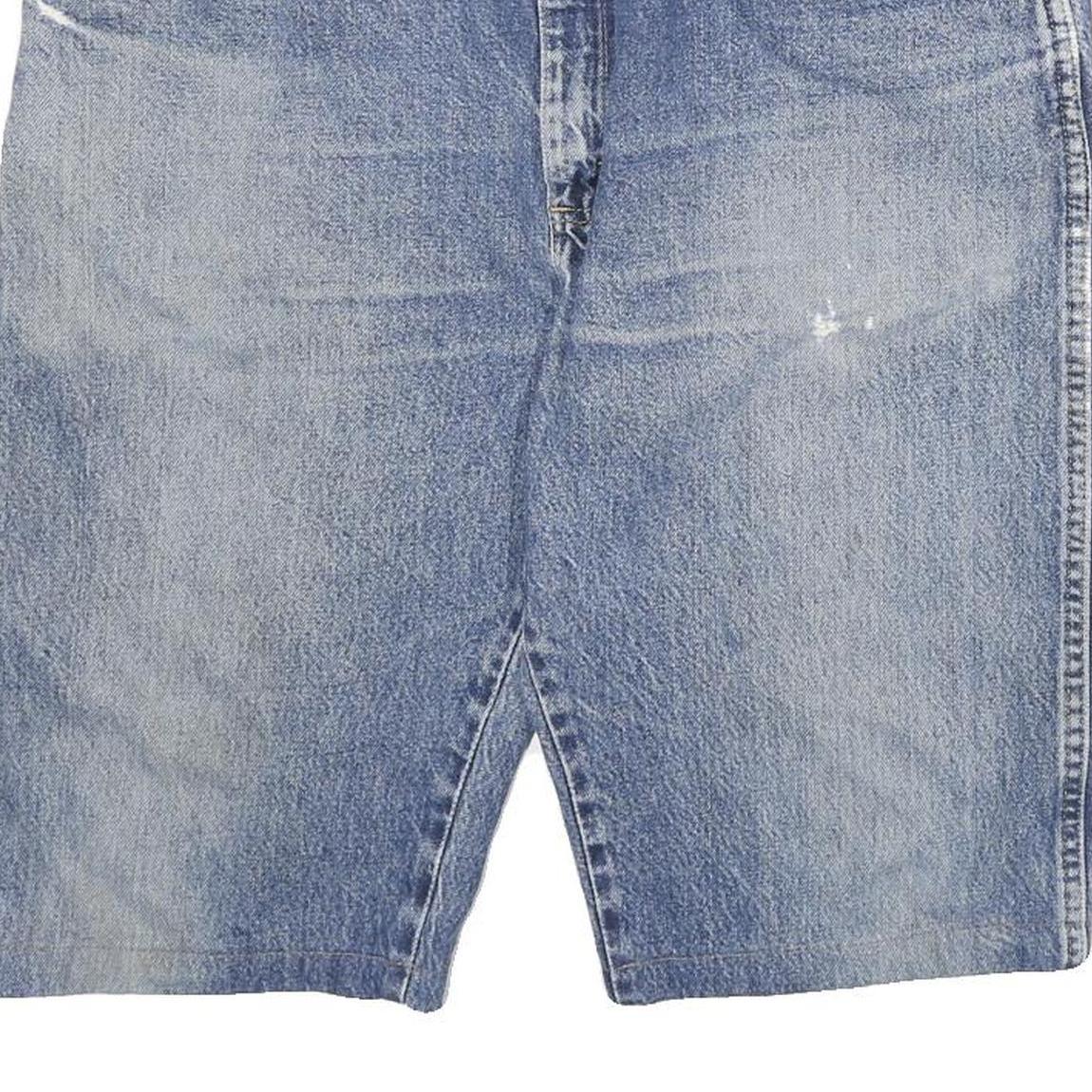 WRANGLER Mens Denim Blue Casual Shorts 2XL W35 Cotton Blend Comfortable Stylish