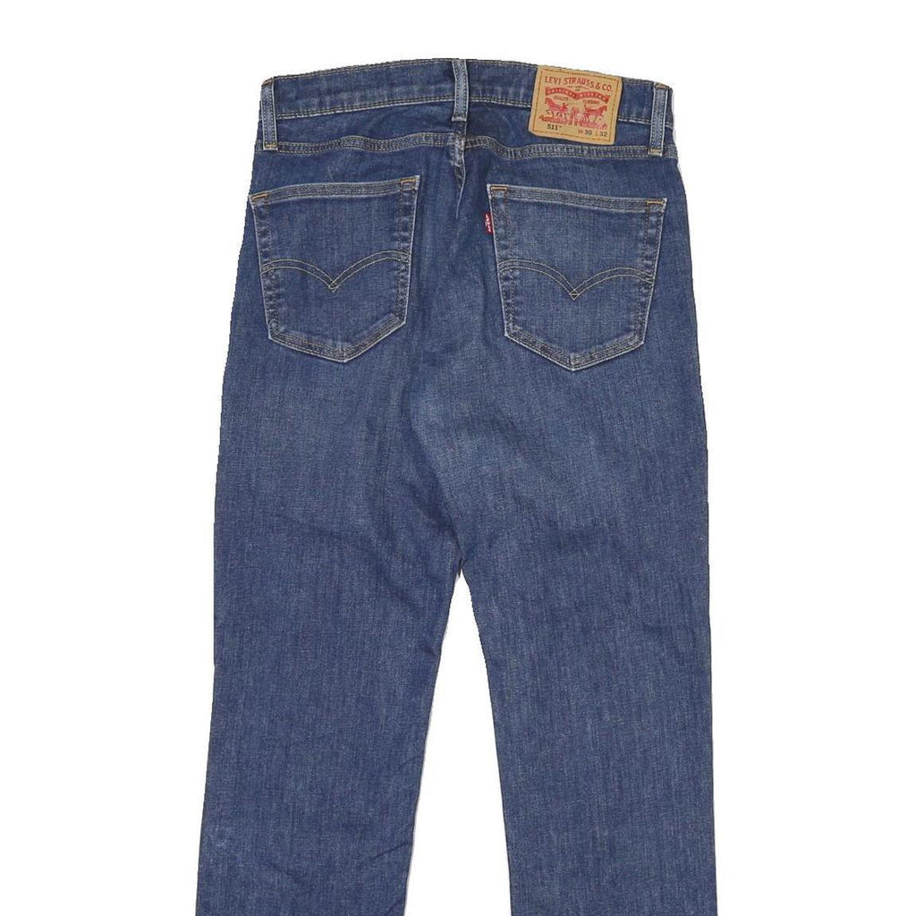 LEVI'S 511 Mens Jeans Blue Regular Skinny Denim Medium W31 L32 Classic Style
