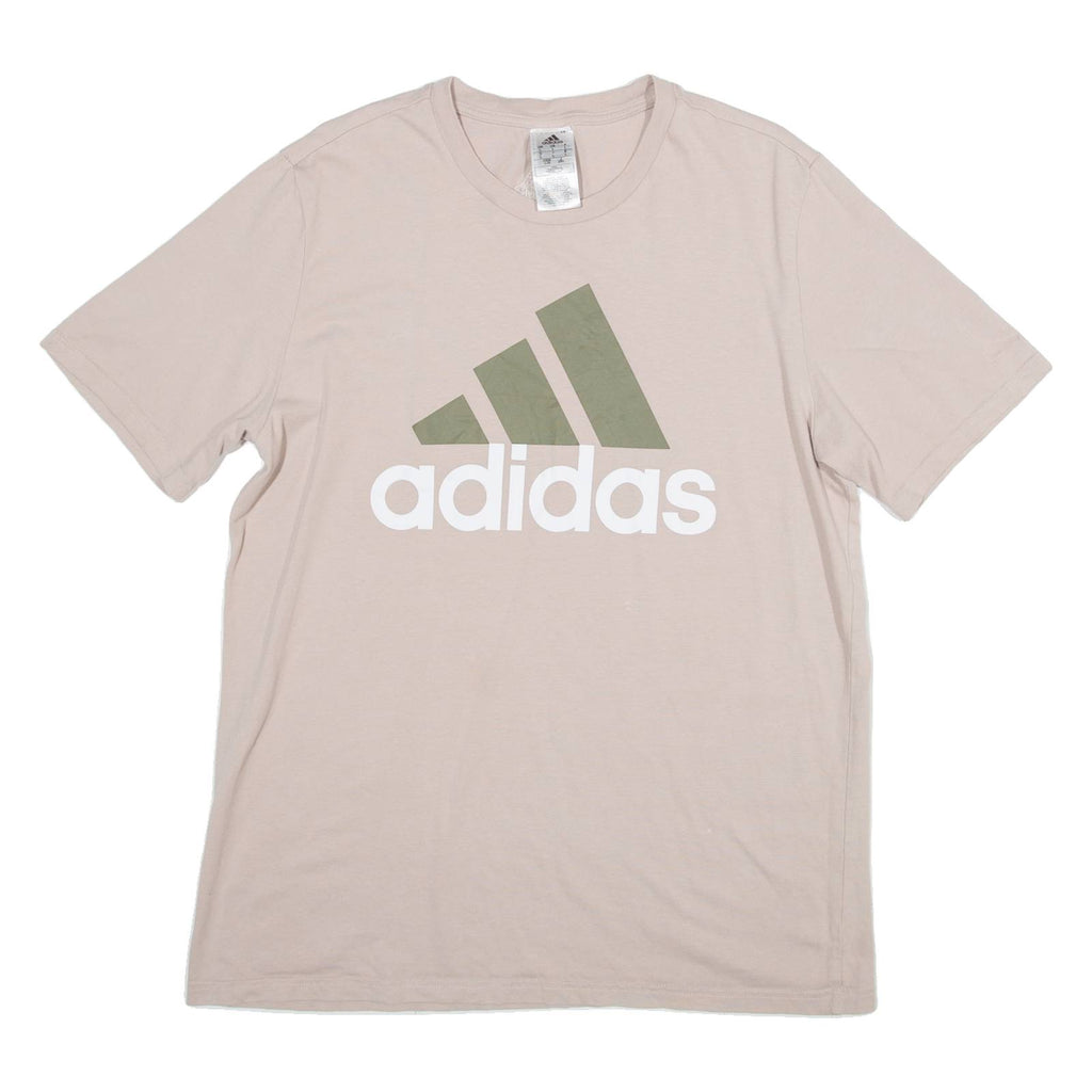 ADIDAS Mens T-Shirt Pink L