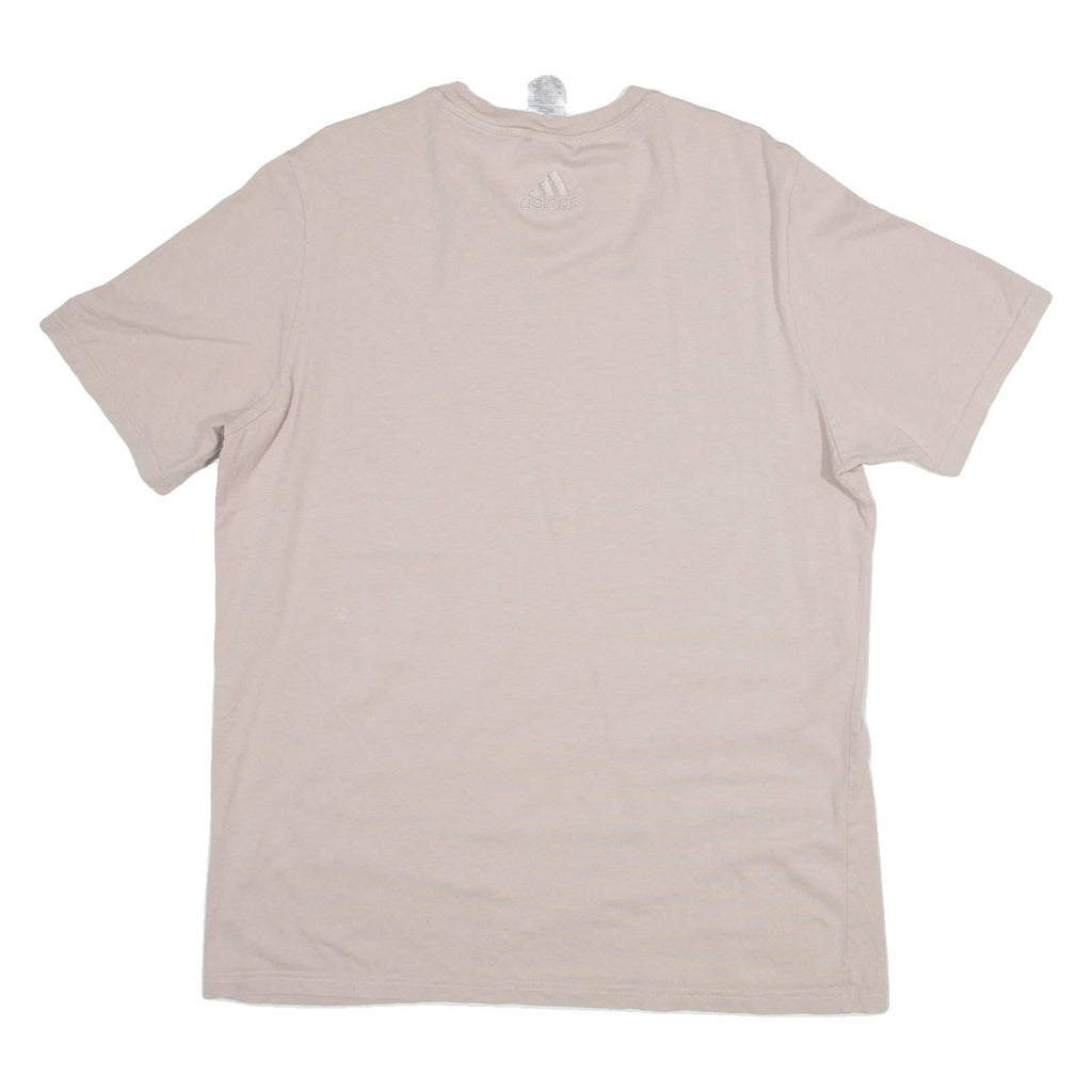 ADIDAS Mens T-Shirt Pink L