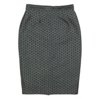 WHISTLES Womens Grey Mini Cotton Blend Pencil Skirt S Polka Dot Pattern
