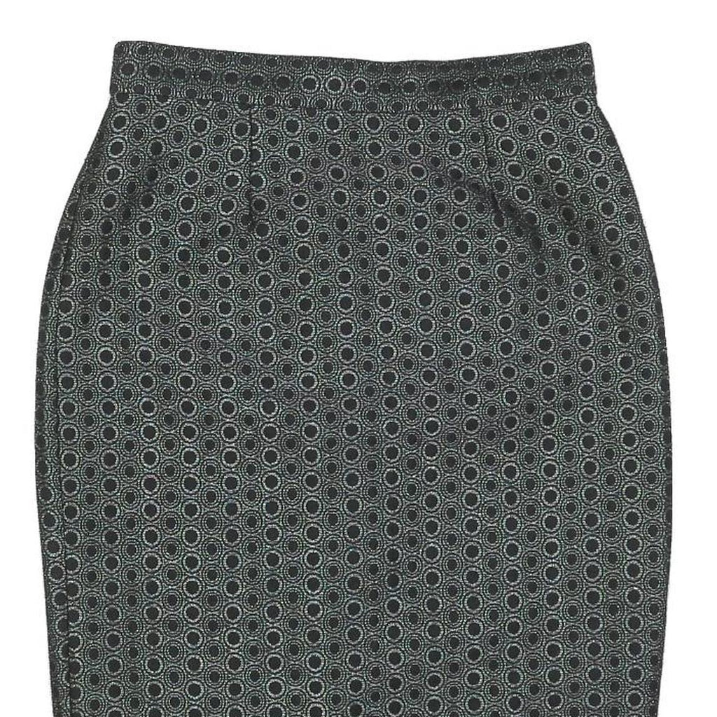 WHISTLES Womens Grey Mini Cotton Blend Pencil Skirt S Polka Dot Pattern