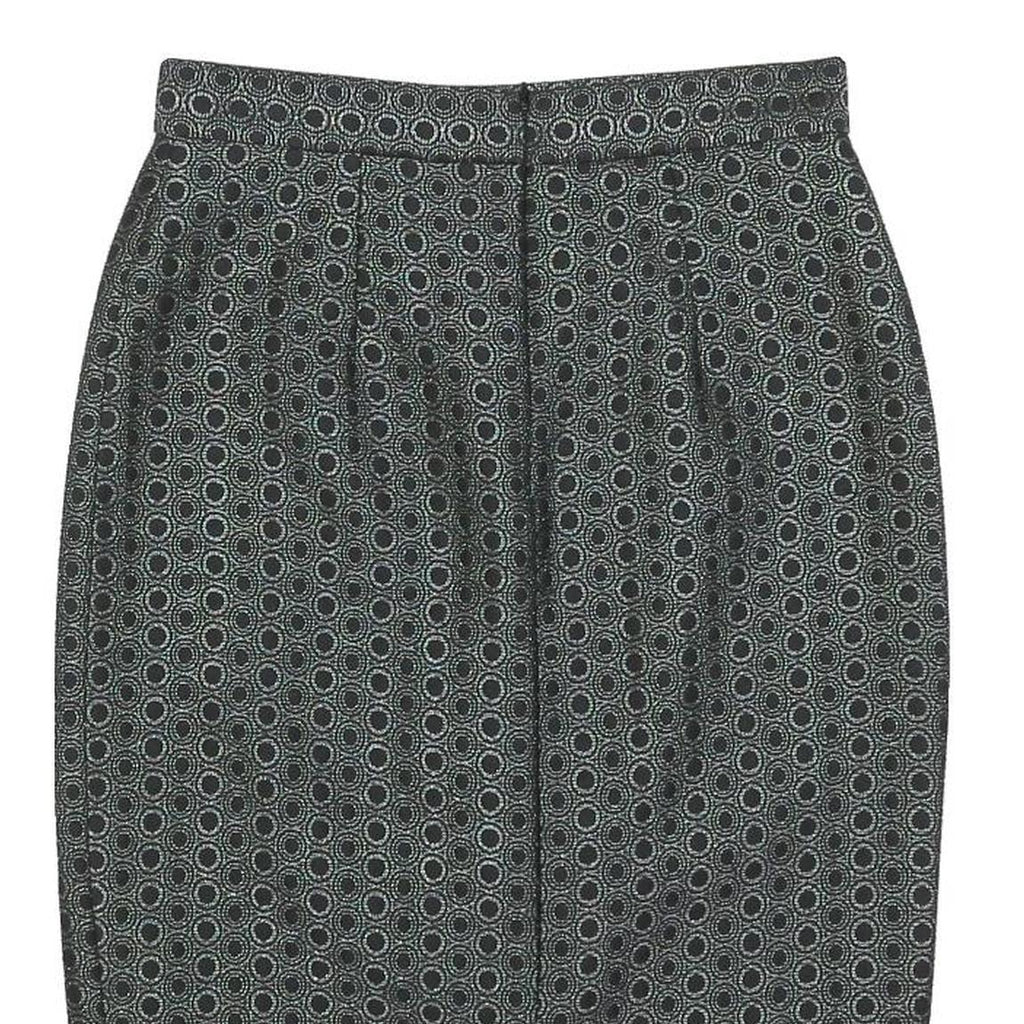 WHISTLES Womens Grey Mini Cotton Blend Pencil Skirt S Polka Dot Pattern