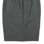 WHISTLES Womens Grey Mini Cotton Blend Pencil Skirt S Polka Dot Pattern