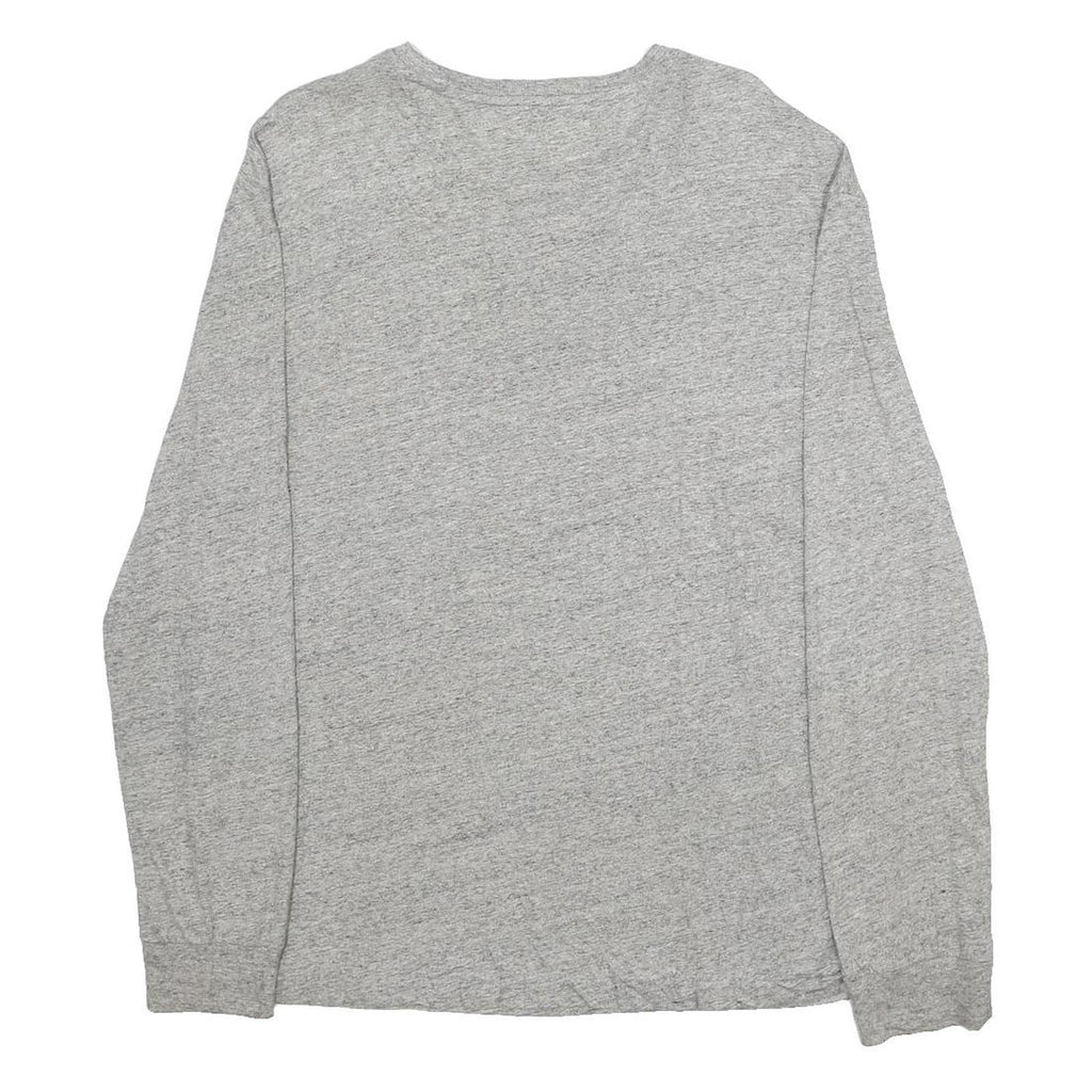 POLO RALPH LAUREN Mens Grey Long Sleeve Crew Neck Cotton T-Shirt M Classic
