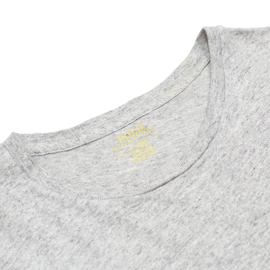 POLO RALPH LAUREN Mens Grey Long Sleeve Crew Neck Cotton T-Shirt M Classic