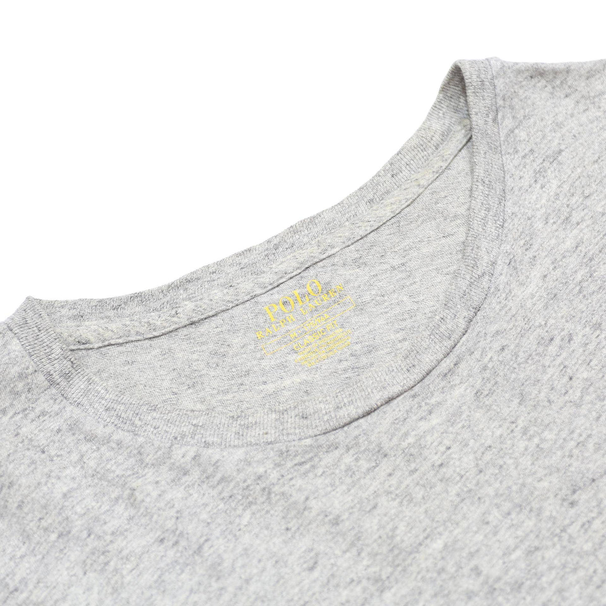 POLO RALPH LAUREN Mens Grey Long Sleeve Crew Neck Cotton T-Shirt M Classic