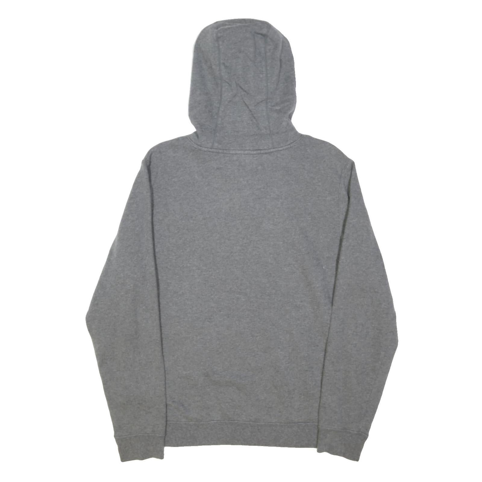 FILA Mens Grey Hoodie S Cotton Blend Pullover Logo Sweatshirt