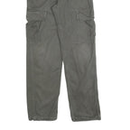 ARMY TEX Mens Cotton Blend Grey Relaxed Cargo Trousers W30 L32 Zip Pocket